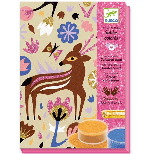 Djeco Набор для создания картины из песка 'Лес страны чудес'