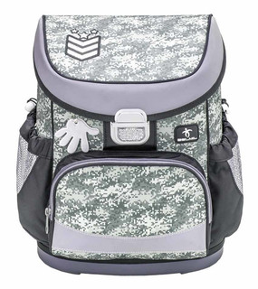 Школьный ранец Belmil Mini Fit 'Camouflage Grey' с наполнением 3 предмета 3