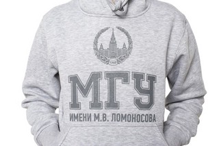 Толстовка с логотипом МГУ имени М.В. Ломоносова (рус)