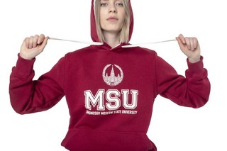 Толстовка с логотипом МГУ имени М.В. Ломоносова (лат)