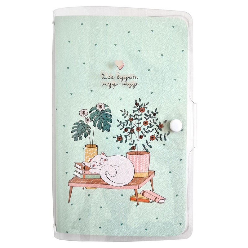 Записная книжка 32 л, 108х175 мм, пластик. Коллекция 