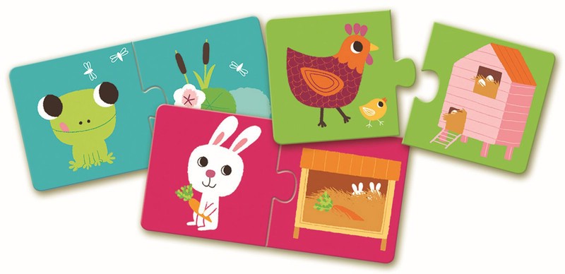 Пазл для малышей 'Где живет?' Djeco