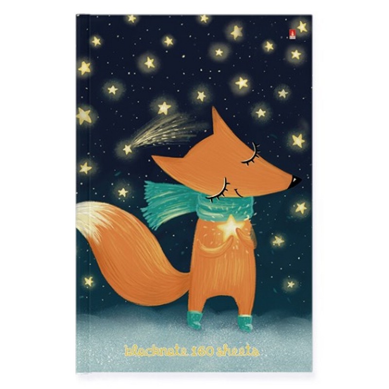 Блокнот-престиж 'Волшебный лис' А5, 160 листов, клетка