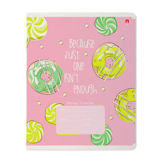 Тетрадь 12 л, клетка, А5, на скрепке 'Сладкое настроение', обложка в асс. Цена за 1 шт. 4