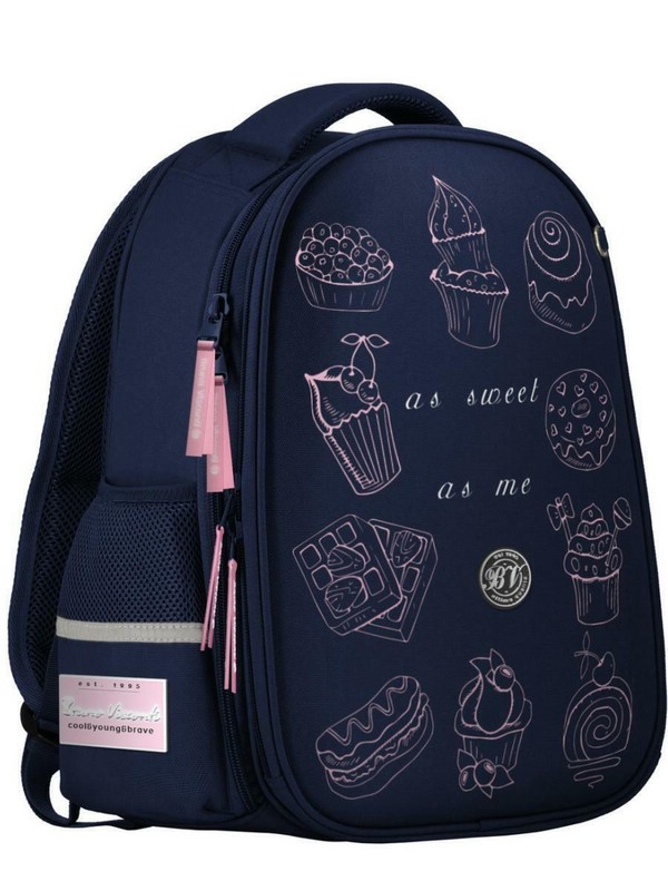 Рюкзак-капсула 'Сладкая жизнь' с эргономичной спинкой, 2 отделения, Bruno Visconti