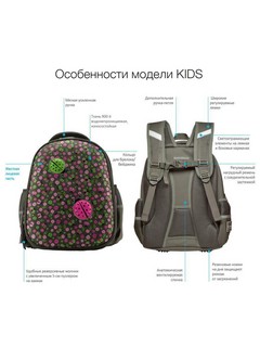 Рюкзак-капсула 'Сладкая жизнь' с эргономичной спинкой, 2 отделения, Bruno Visconti 4