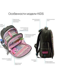 Рюкзак-капсула 'Сладкая жизнь' с эргономичной спинкой, 2 отделения, Bruno Visconti 5