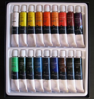 Краски акриловые 18 цветов, в тюбиках по 12 мл 2