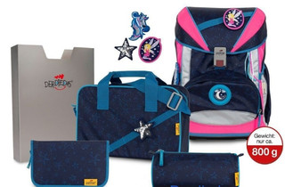 Ранец DerDieDas Ergoflex Buttons 'Ночная фея' 800 гр, с напол...