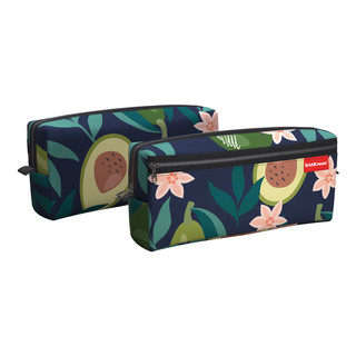 Пенал квадро 'Avocado Dusk' с двумя отделениями, 21x10x5 см, ErichKrause