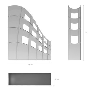 Подставка для бумаг вертикальная пластиковая 
