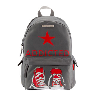 Рюкзак молодежный 'Кеды красные' серый 1