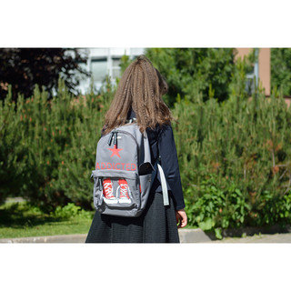 Рюкзак молодежный 'Кеды красные' серый 6