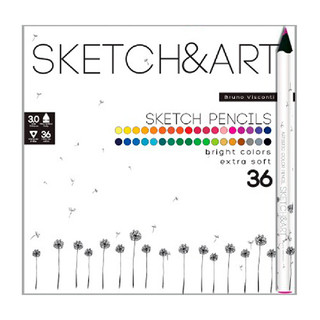 Карандаши цветные 'SKETCH&ART' 36 цветов, утолщенные, грифель 4 мм