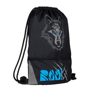 Мешок для обуви 'Взгляд зверя. Волк' 37х48 см, двухсекционный, черный, BrunoVisconti 2