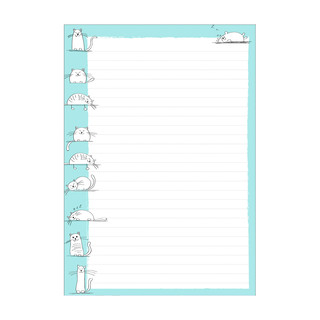 Сменный блок для тетрадей на кольцах 'Довольные коты' А5, 50 ...