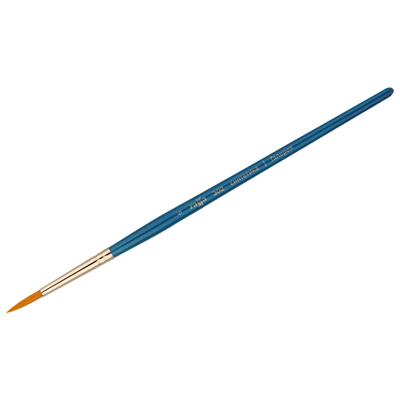 Кисть №6 синтетика, художественная, короткая ручка, 