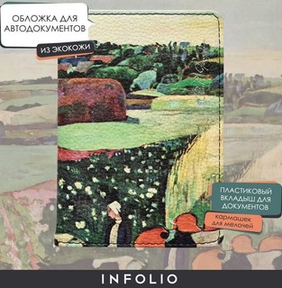 Обложка для автодокументов 'Paul' InFolio 100х135 мм, иск.кожа 2