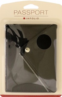 Обложка для паспорта Grunge, белая надпись, Infolio 3