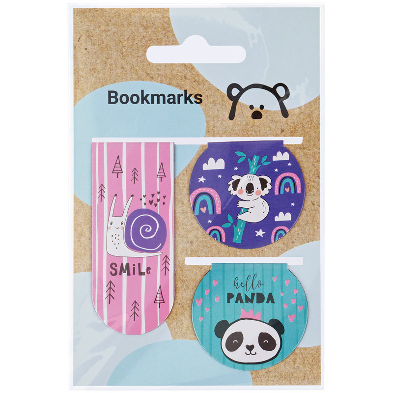 Закладки магнитные для книг, 3шт., MESHU 