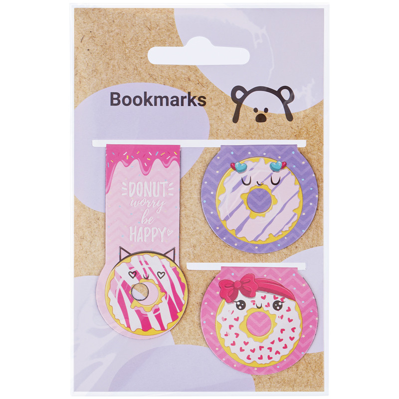 Закладки магнитные для книг, 3шт., MESHU 