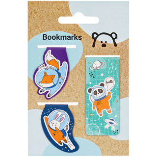 Закладки магнитные для книг, 3шт., MESHU 'Space adventure' 2