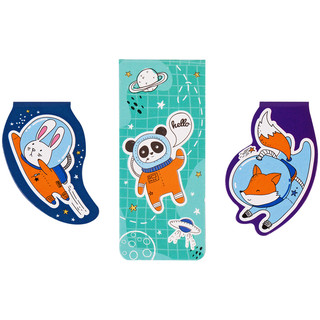 Закладки магнитные для книг, 3шт., MESHU 'Space adventure' 3
