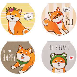 Закладки магнитные для книг, 4шт., MESHU 'Cute dog' 3