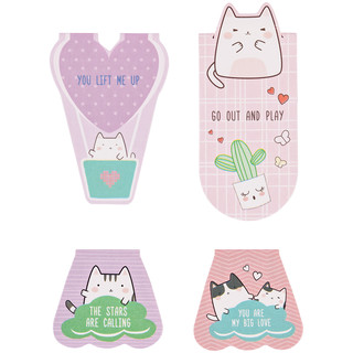 Закладки магнитные для книг, 4шт., MESHU 