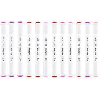 Набор маркеров для скетчинга MESHU, 12цв., ягодные цвета 2