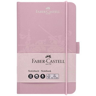 Бизнес-блокнот A6, 194л., Faber-Castell, матовая ламинация, тиснение ВД-лаком, цвет дымчато-розовый
