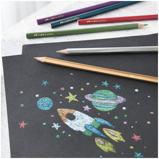Карандаши цветные Faber-Castell 10 цветов, металлик 3