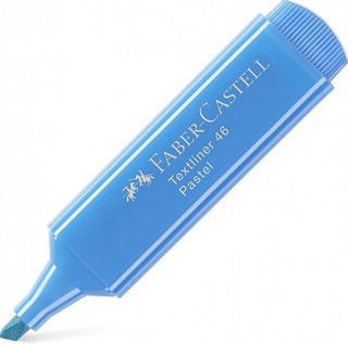 Текстовыделитель Faber-Castell "46 Pastel" 1-5 мм, синий