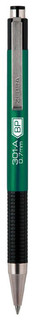 Ручка шариков. Zebra 301A автоматич., d 0.7мм, зеленый корпус, синие чернила