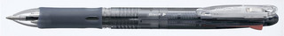 Ручка шариковая Zebra Clip on Slim 4C (45971) черный корпус, d=1мм, автоматическая, резин.манжета