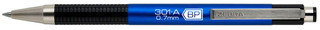 Ручка шариков. Zebra 301A автоматич., d 0.7мм, синий корпус, синие чернила