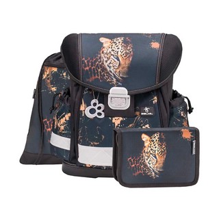 Ранец Belmil Leopard Classy с наполнением (мешок для сменки, ...