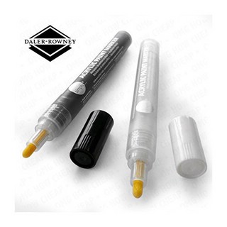 Маркеры акриловые Simply, чёрный + белый, 2-3 мм 2