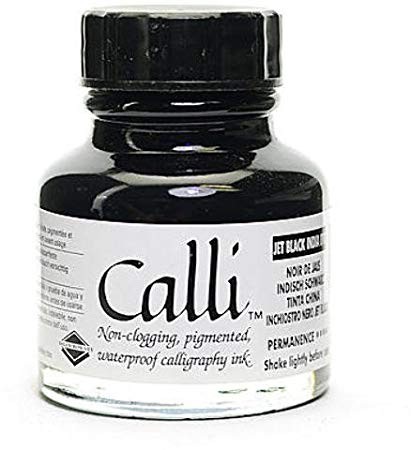 Чернила каллиграфии Daler Rowney 'Calligraphy', Черные индийские 29,5мл