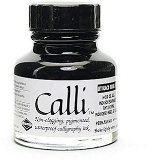 Чернила каллиграфии Daler Rowney 'Calligraphy', Черные индийские 29,5мл