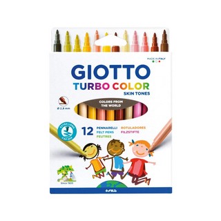 Набор фломастеров Giotto 'Turbo Color', 12 телесных цветов, а...