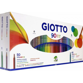 Набор 'Деревянные карандаши' 50 цветов и фломастеры 'Turbo Color' 40 цветов