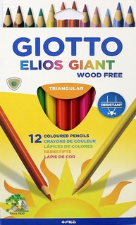 Набор цветных карандашей "Giotto Elios Giant" 12 цветов