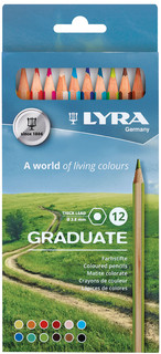 Карандаши цветные 'Graduate' 12 цветов LYRA