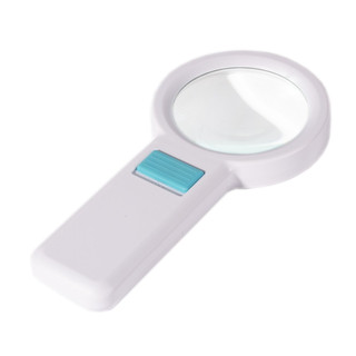 Лупа 82 мм с фонариком 5х, пластиковый корпус, картонная упаковка. ALINGAR 1