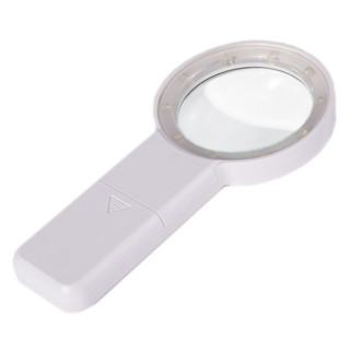 Лупа 82 мм с фонариком 5х, пластиковый корпус, картонная упаковка. ALINGAR 4