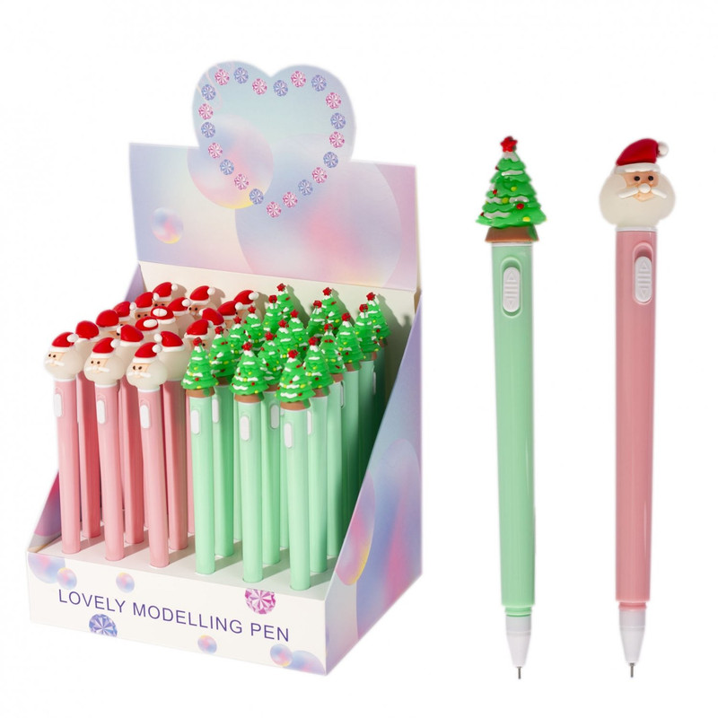 Ручка гелевая 'Новогодняя' с подсветкой, 0.5 мм, синяя, Alingar