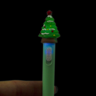 Ручка гелевая 'Новогодняя' с подсветкой, 0.5 мм, синяя, Alingar 4