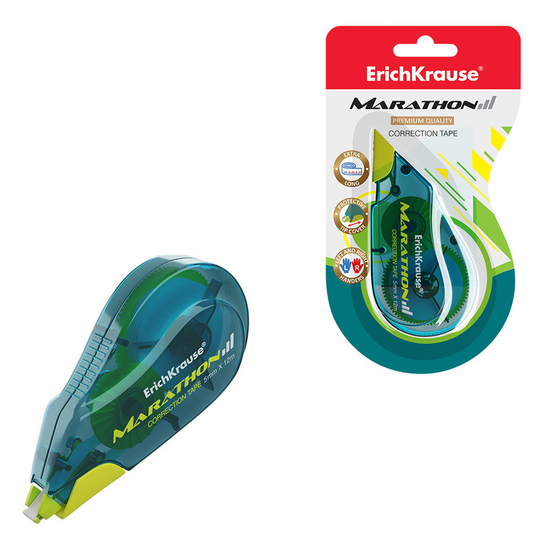 Корректирующая лента Marathon, 5мм х 12м (в блистере 1 шт.) ErichKrause