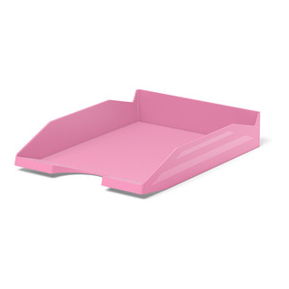 Лоток для бумаг пластиковый ErichKrauseR Office, Pastel, розовый